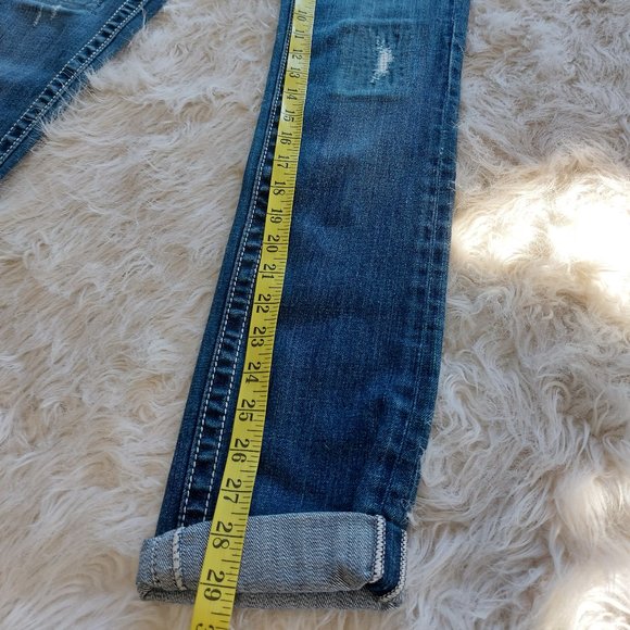 Miss Me Jeans Women's JP4009SK-2 Skinny Distressed Cuffed Leg Denim Jean Siz 26 - Picture 13 of 13